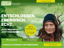 Tablet Screenshot of greenpeace-energy.de